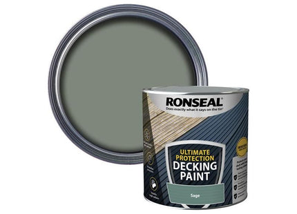 Ronseal Ultimate Protection Decking Paint Willow 2.5 litre Ronseal - RockBottom Nothampton