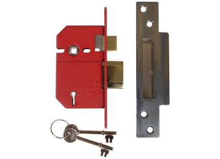 Union StrongBOLT 2200S BS 5 Lever Mortice Sashlock Satin Chrome 68mm Box UNION - RockBottom Northampton