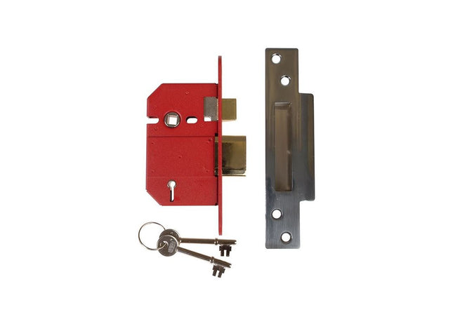 Union StrongBOLT 2200S BS 5 Lever Mortice Sashlock Satin Chrome 68mm Box UNION - RockBottom Northampton