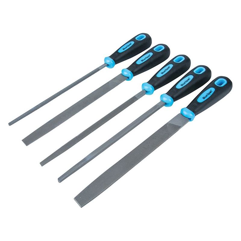 Bluespot Tools Soft Grip Handled File Set, 5 Piece BlueSpot Tools - RockBottom Northampton