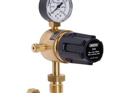 Draper Industrial Gas Bottle Regulator with Single Gauge, 300 bar 70151 Draper - Town Tools 