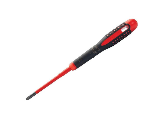 Bahco ERGO™ Slim VDE Insulated Phillips Screwdriver PH1 x 80mm Bahco - RockBottom Northampton