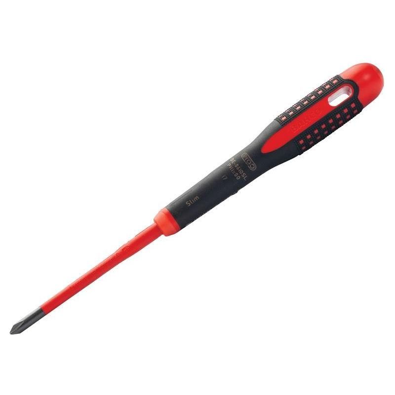 Bahco ERGO™ Slim VDE Insulated Phillips Screwdriver PH1 x 80mm Bahco - RockBottom Northampton