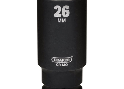Draper Draper HI-TORQ Metric Deep Impact Socket, 3/8" Sq. Dr., 26mm Draper - Town Tools