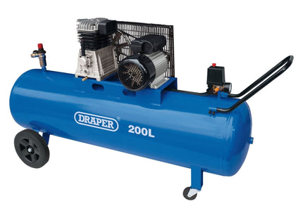 Draper Belt-Driven Air Compressor, 200L, 2.2kW 55315 Draper - Town Tools 