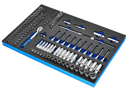 Draper Bunker Socket Set, 3/8" Sq. Dr. in EVA Foam Inlay Draper - Town Tools
