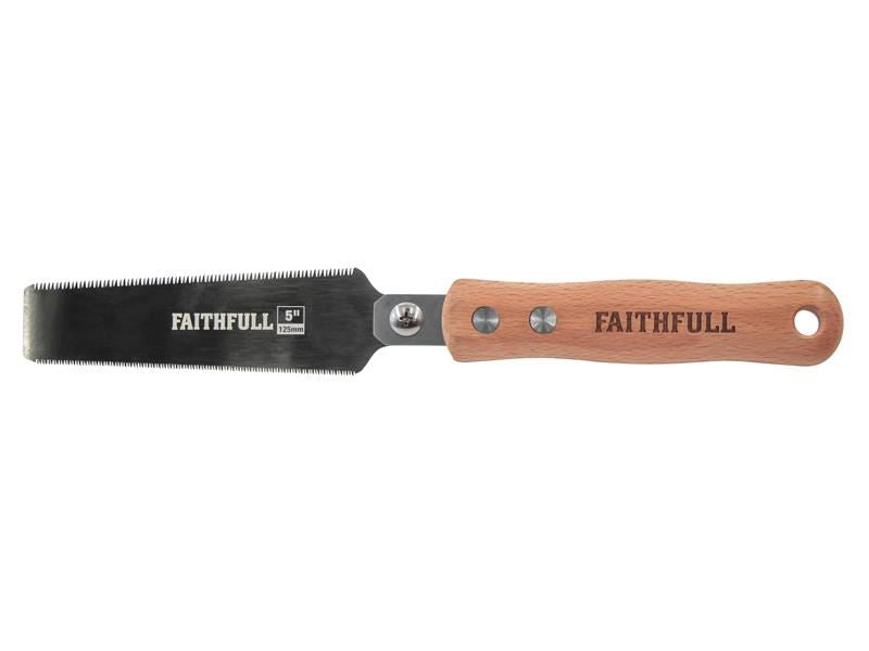 Faithfull FSC Double Sided Pull Saw 125mm Faithfull - RockBottom Northampton