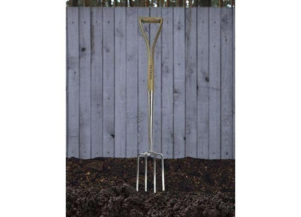 Faithfull Prestige Stainless Steel Border Fork Ash Handle Faithfull - RockBottom Northampton