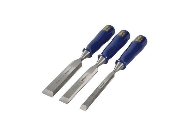 Irwin® Marples® M444 Bevel Edge Chisel Blue Chip Handle Set, 3 Piece IRWIN® Marples® - RockBottom Northampton