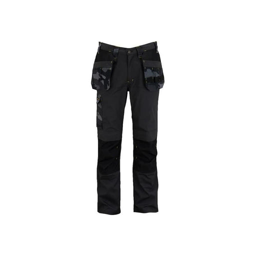 Stanley® Clothing Dixon Slim Fit Trousers Black Camouflage Waist 34in Leg R STANLEY® Clothing - RockBottom Nothampton