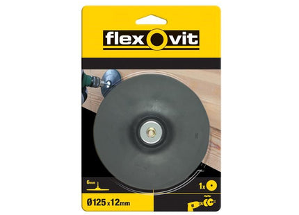 Flexovit Backing Pad For Drill Mount 125mm Flexovit - RockBottom Northampton