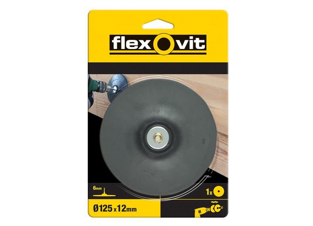 Flexovit Backing Pad For Drill Mount 125mm Flexovit - RockBottom Northampton