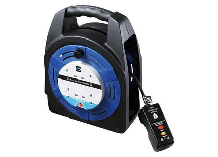 Masterplug Case Reel 240V 13A 4-Socket RCD & Thermal Cut-Out 20m Masterplug - RockBottom Northampton