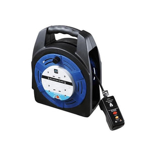 Masterplug Case Reel 240V 13A 4-Socket RCD & Thermal Cut-Out 20m Masterplug - RockBottom Northampton