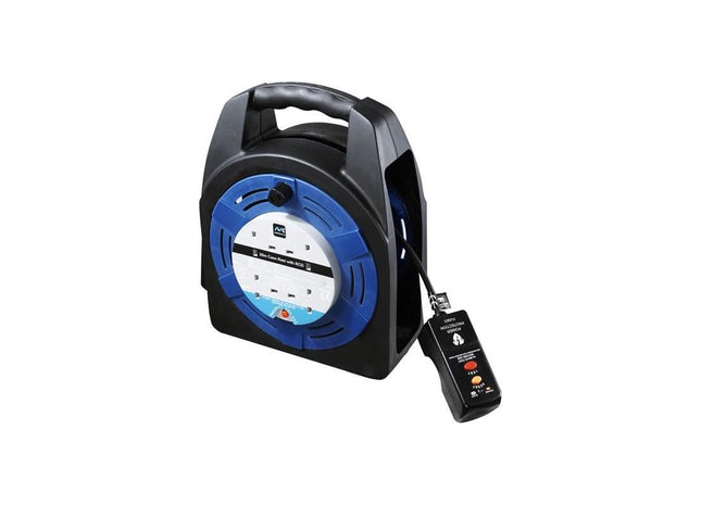 Masterplug Case Reel 240V 13A 4-Socket RCD & Thermal Cut-Out 20m Masterplug - RockBottom Northampton