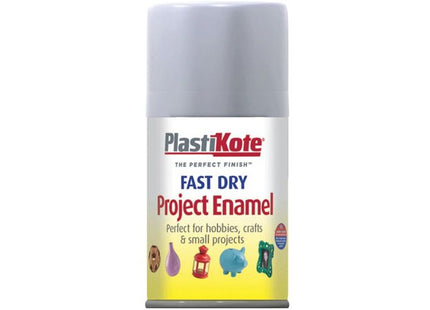 Plastikote Fast Dry Enamel Aerosol Aluminium 100ml PlastiKote - RockBottom Nothampton