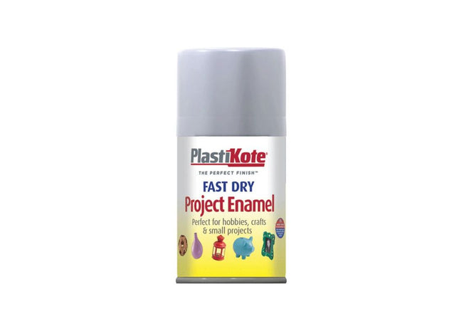 Plastikote Fast Dry Enamel Aerosol Aluminium 100ml PlastiKote - RockBottom Nothampton