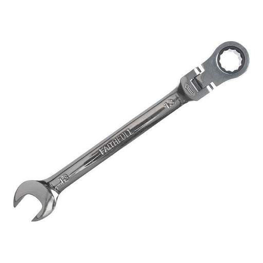 Faithfull Ratchet Combination Spanner Flex Head CV 13mm Faithfull - RockBottom Northampton