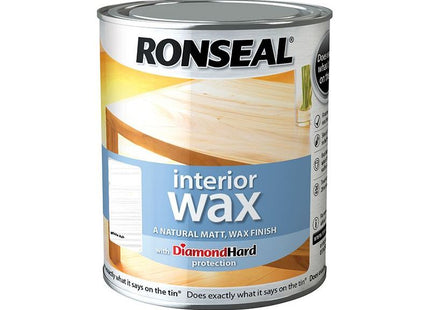 Ronseal Interior Wax White Ash 750ml Ronseal - RockBottom Nothampton