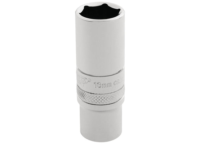 Draper HI-TORQ 6 Point Deep Socket, 1/4" Sq. Dr., 13mm 32762 Draper - Town Tools 