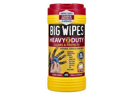 Big Wipes Heavy-Duty Pro+ Antiviral Wipes (Tub 80) Big Wipes - RockBottom Northampton