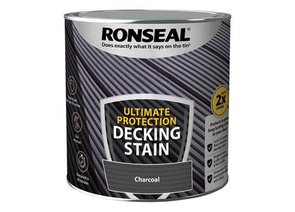 Ronseal Ultimate Protection Decking Stain Charcoal 2.5 litre Ronseal - RockBottom Nothampton