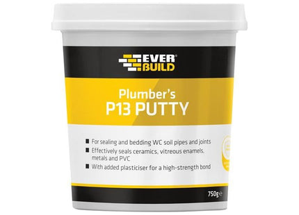 Everbuild Sika Plumber's Putty 750g Everbuild Sika - RockBottom Northamptin