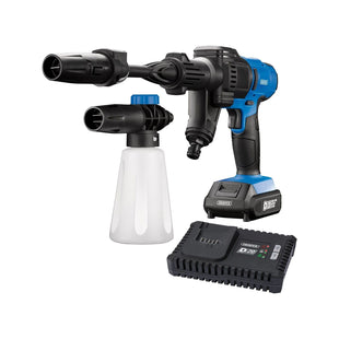 Draper D20 20V Cordless Pressure Washer Kit, 1 x 2.0Ah Battery, 1 x Fast Charger Draper - Town Tools