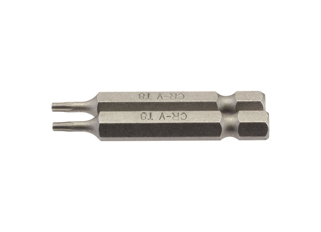 Draper TX-STAR Insert Bit, 1/4" Hex, 50mm Long, T8 (Pack of 2) Draper - Town Tools 
