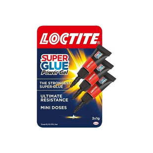 Loctite Super Glue Power Gel Mini Tube Trio 3 x 1g Loctite - RockBottom Northampton