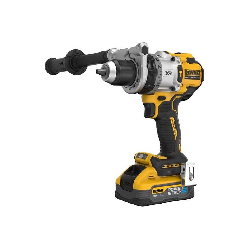 Dewalt Power Tools DCD1007H2T Hammer Drill 18V 2 x 5.0Ah POWERSTACK™ Li-ion DeWALT Power Tools - RockBottom Northampton