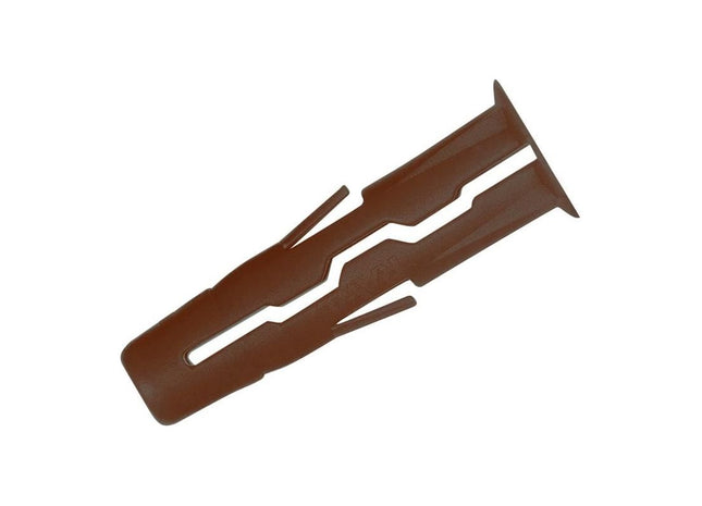 Rawlplug Brown UNO® Plugs 7 x 30mm (Pack 1000) Rawlplug - RockBottom Nothampton