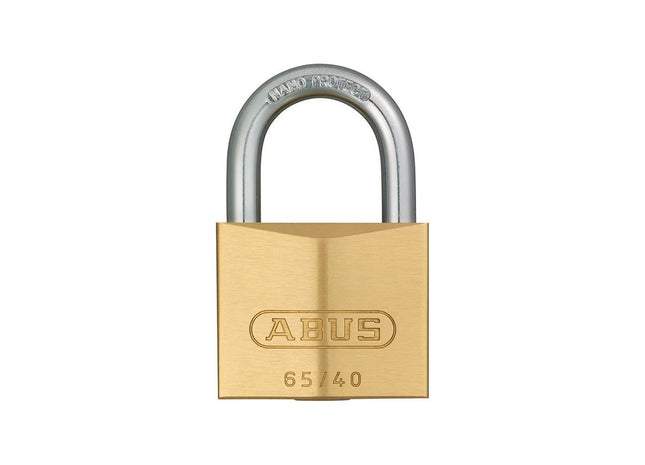 Abus Mechanical 65/40mm Brass Padlock Keyed Alike 402 ABUS Mechanical - RockBottom Northampton 