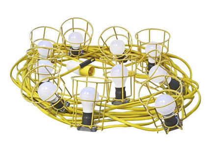 Faithfull Power Plus Festoon Lights 10 ES Bulbs 110V 22m Faithfull Power Plus - RockBottom Northampton