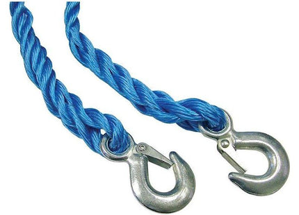 Faithfull Tow Rope 4m Metal Hooks 2 Tonne Faithfull - RockBottom Northampton