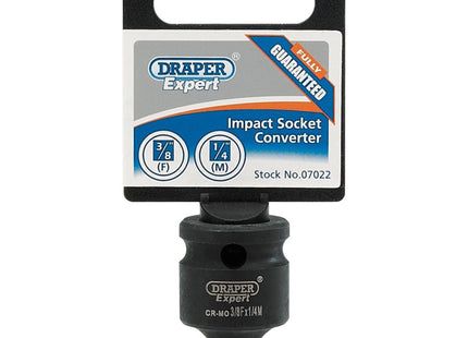Draper Expert Impact Socket Converter, 3/8"(F) x 1/4"(M) 07022 Draper - Town Tools 