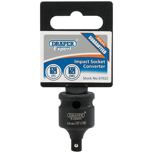 Draper Expert Impact Socket Converter, 3/8"(F) x 1/4"(M) 07022 Draper - Town Tools 