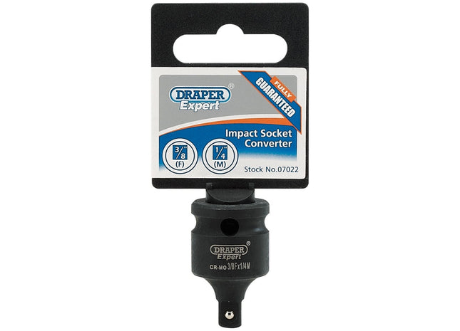 Draper Expert Impact Socket Converter, 3/8"(F) x 1/4"(M) 07022 Draper - Town Tools 