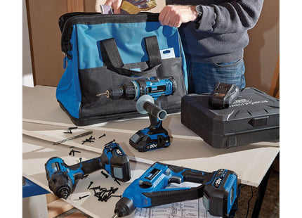 Draper Storm Force 20V Cordless Fixing Kit (8 Piece) 40449 Draper - Town Tools 