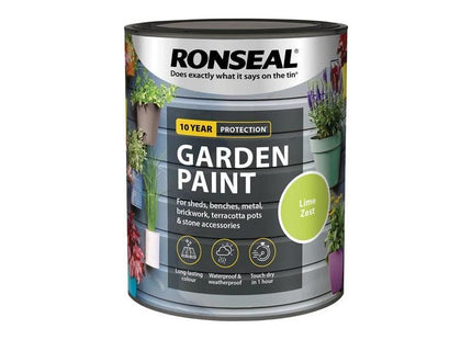 Ronseal Garden Paint Lime Zest 750ml Ronseal - RockBottom Nothampton
