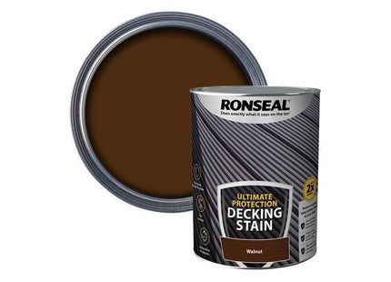 Ronseal Ultimate Protection Decking Stain Walnut 5 litre Ronseal - RockBottom Nothampton