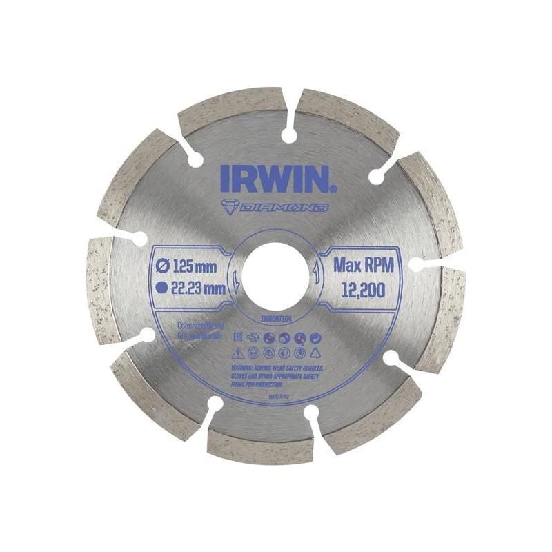 Irwin® Segmented Diamond Blade 125 x 22.23mm IRWIN® - RockBottom Northampton