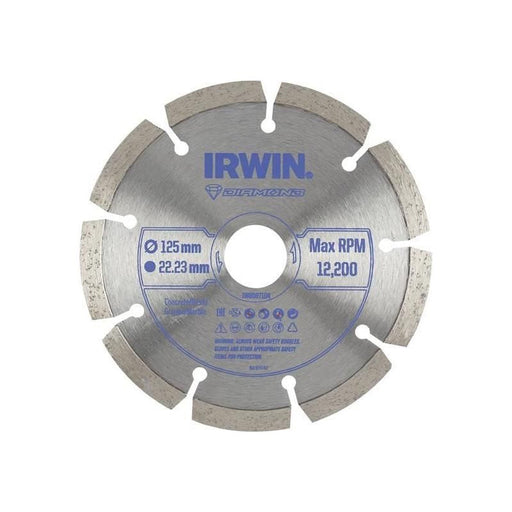 Irwin® Segmented Diamond Blade 125 x 22.23mm IRWIN® - RockBottom Northampton