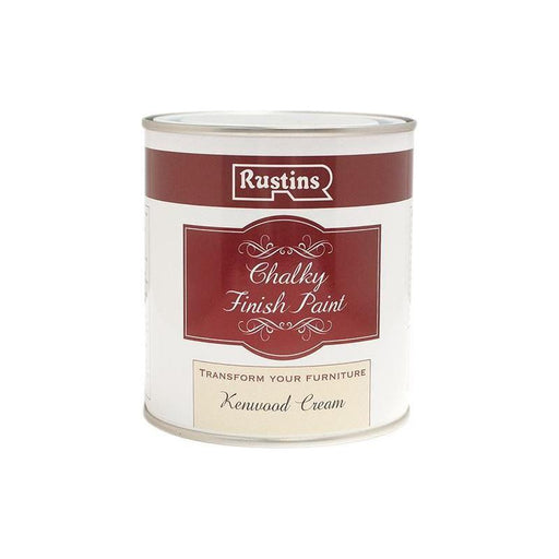 Rustins Chalky Finish Paint Kenwood Cream 500ml Rustins - RockBottom Nothampton