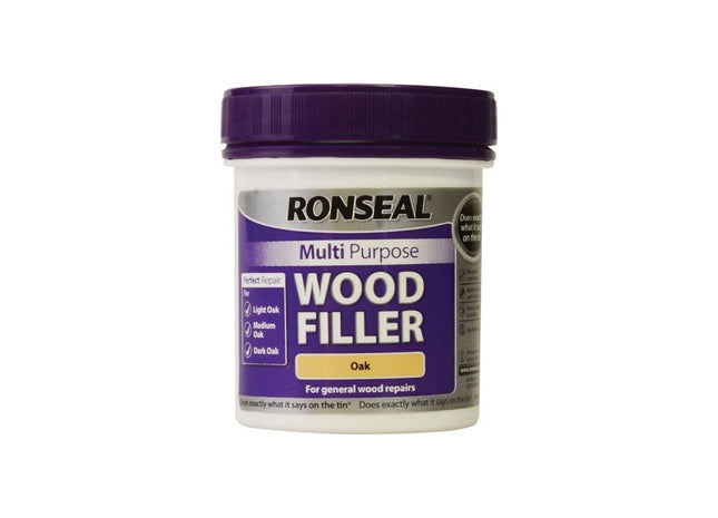 Ronseal Multipurpose Wood Filler Tub Oak 250g Ronseal - RockBottom Nothampton