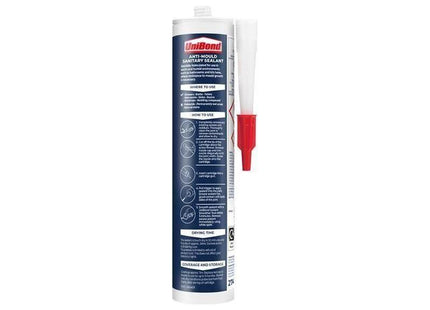 Unibond Healthy Kitchen & Bathroom Anti Mould Sealant Translucent Cartridge 274g UniBond - RockBottom Northampton