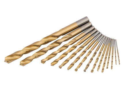 Draper Metric Titanium Nitride Coated HSS Drill Bit Set (15 Piece) 18549 Draper - Town Tools 