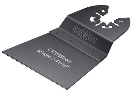 Faithfull Multi-Function Tool CrV Flush Cut Wood Blade Side Set 68mm (Pack 5) Faithfull - RockBottom Northampton