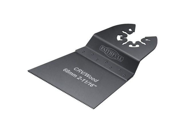 Faithfull Multi-Function Tool CrV Flush Cut Wood Blade Side Set 68mm (Pack 5) Faithfull - RockBottom Northampton