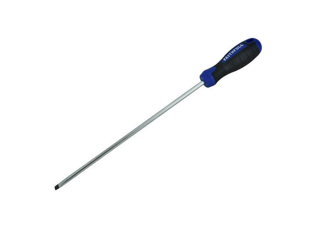 Faithfull Soft Grip Screwdriver Parallel Slotted Tip 6.5 x 250mm Faithfull - RockBottom Northampton